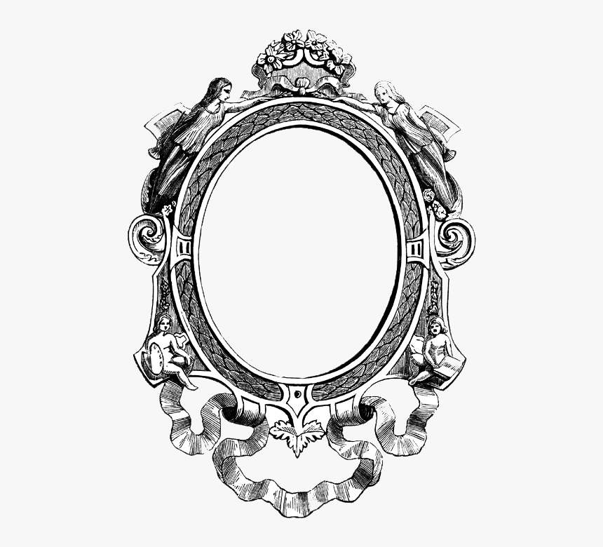 Marco Florido De Epoca - Transparent Victorian Picture Frame, HD Png Download, Free Download