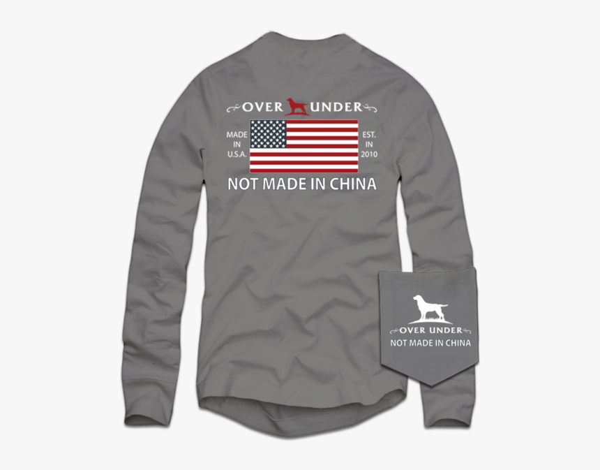 L/s Not Made In China Hurricane T-shirt - Long-sleeved T-shirt, HD Png Download, Free Download