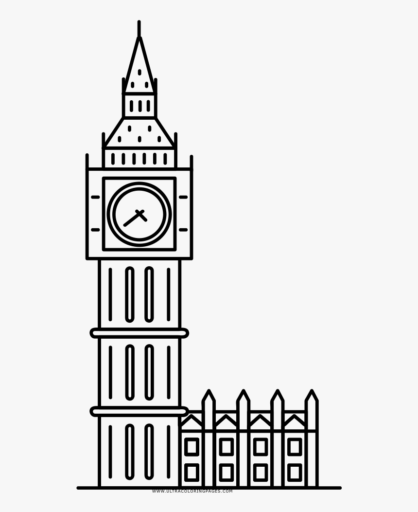 Transparent Relogio Png - Relógio Big Ben Desenho, Png Download, Free Download