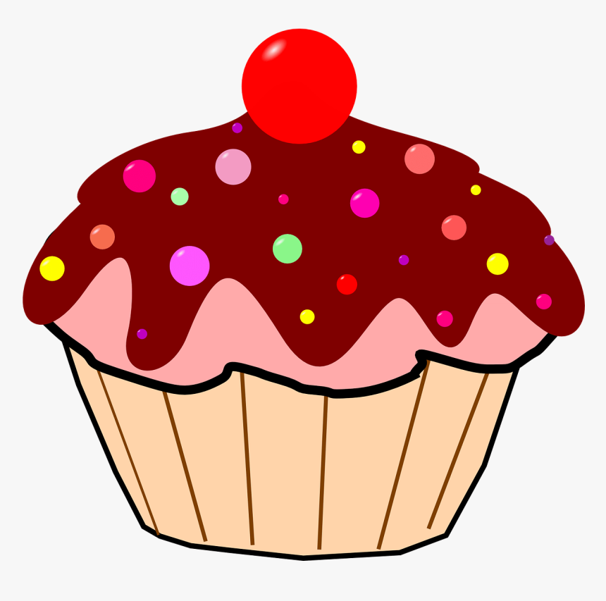 Cupcake Free To Use Clip Art - Cup Cake Clipart, HD Png Download - kindpng.