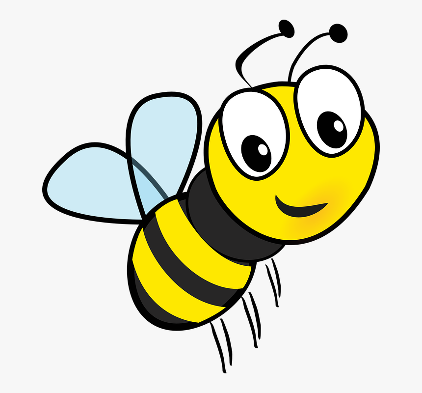 Mel, Abelha, Voar, Inseto, Zumbido, Desenhos Animados - Bee Clipart, HD Png Download, Free Download