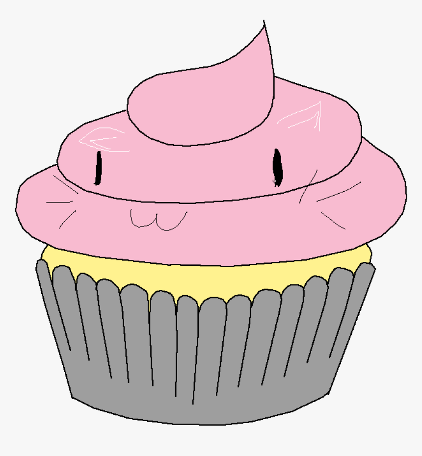 Cupcake,baking Cup,pink,cake Decorating Supply,icing,cake,clip - Natsuki Cupcakes Png, Transparent Png, Free Download