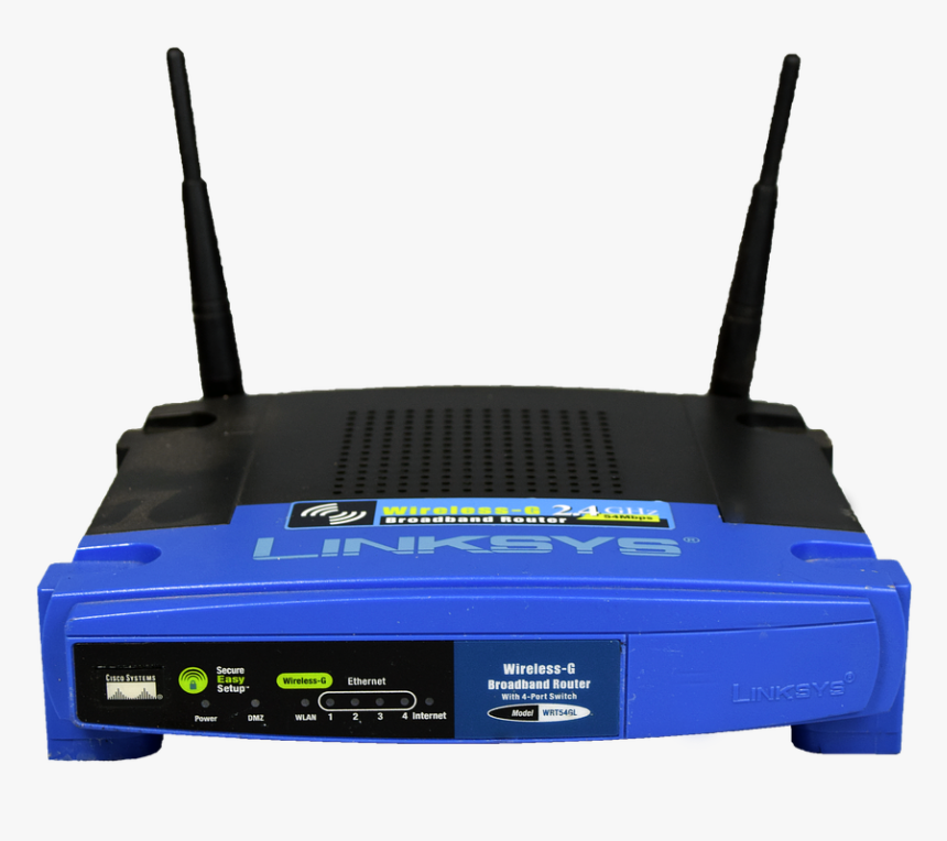 Linksys Wrt54gl Router Wifi Wlan - Tl Wr841hp, HD Png Download, Free Download