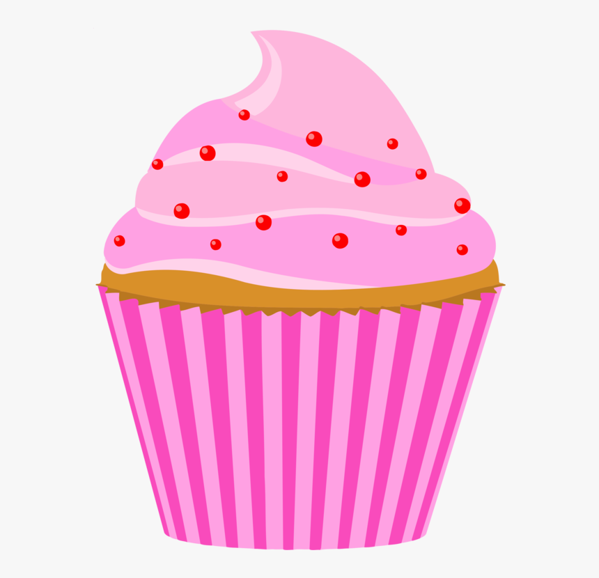 May Clipart Cupcake - Clipart Cupcake Pink With Candle, HD Png Download, Free Download