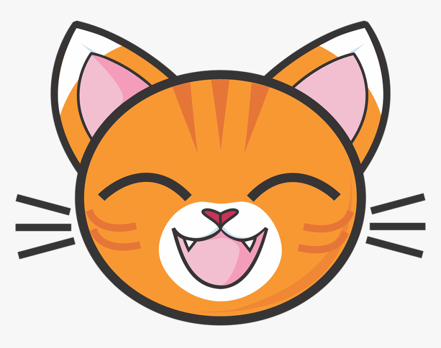Calico Cat Png Face Orange - Cat Face Cartoon Png, Transparent Png, Free Download