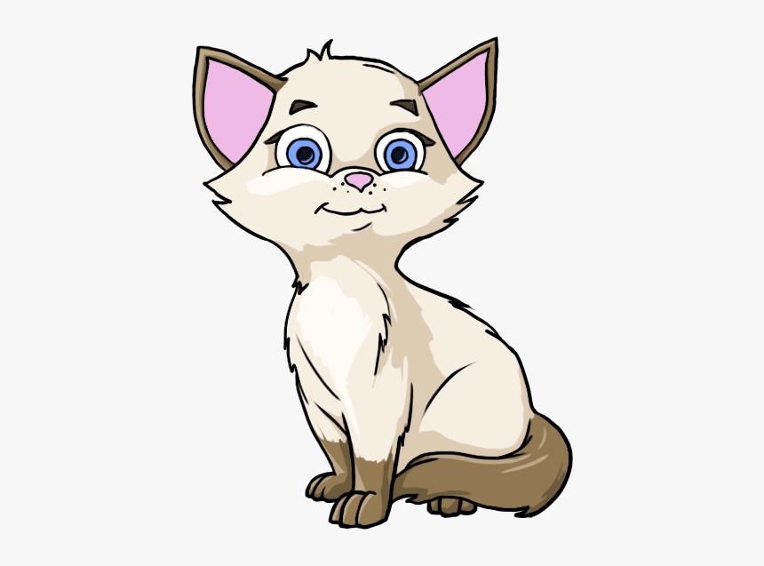 Cat Drawing With Color, HD Png Download, Free Download