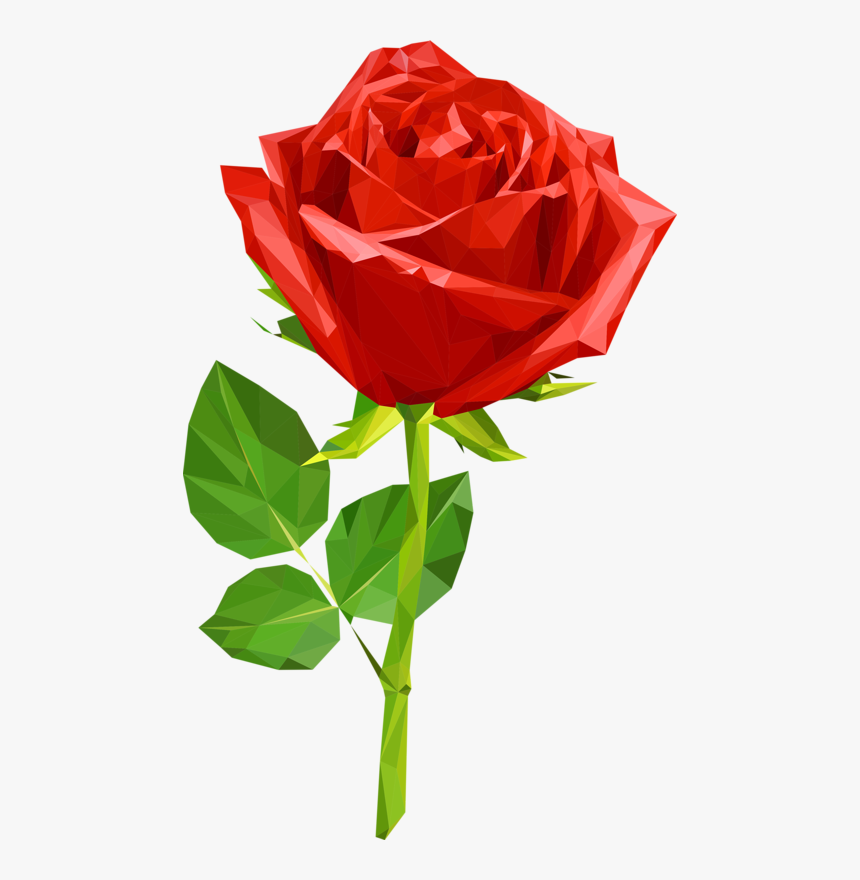 Rose Polygon, HD Png Download, Free Download