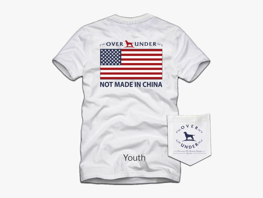 S/s Youth Not Made In China White - Over Under, HD Png Download, Free Download