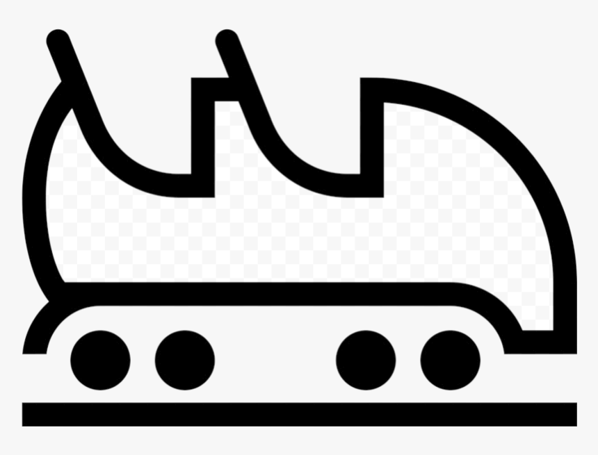 Roller Coaster Leviathan Car Computer Icons Transparent - Roller Coaster Car Drawing, HD Png Download, Free Download