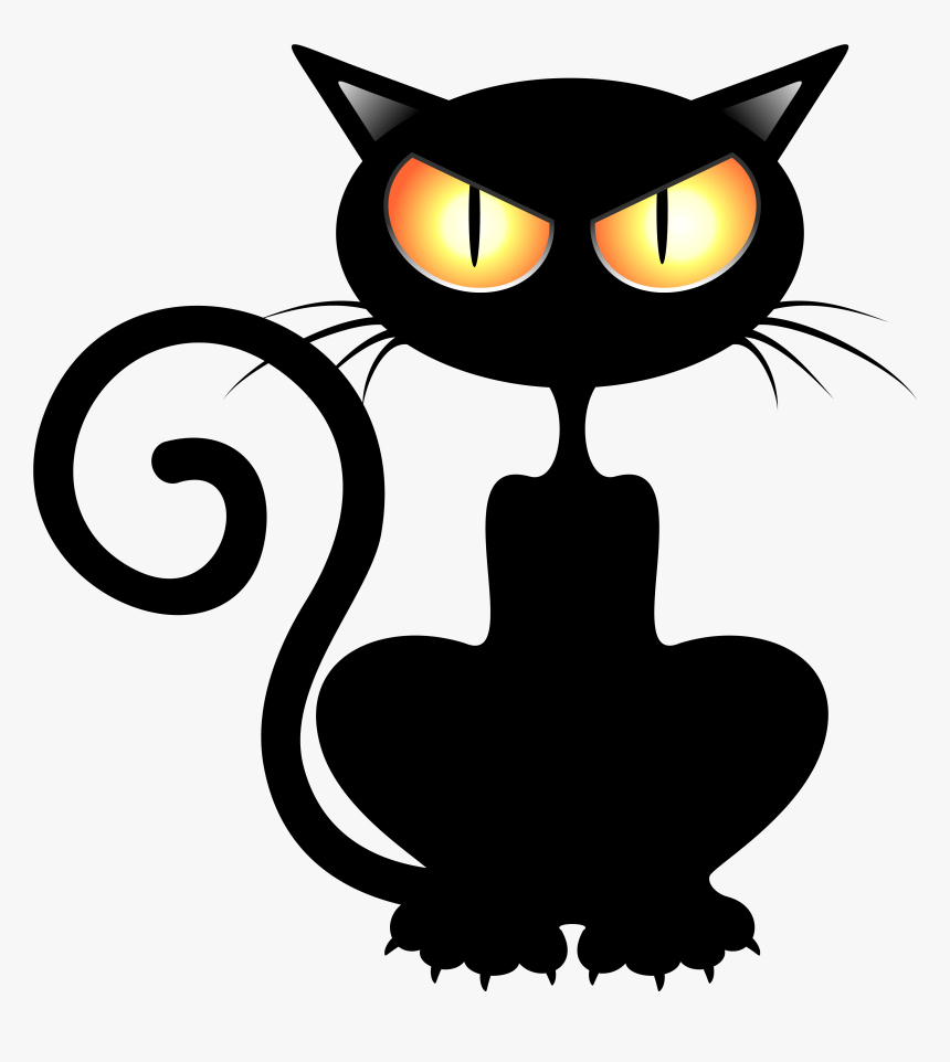 Free Halloween Cat Clip Art - Halloween Black Cat Clipart, HD Png ...
