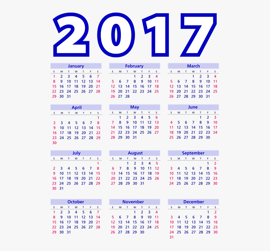 Calendar, Agenda, Schedule, Plan, 2017, Weeks, Months - 2020 Calendar To Print, HD Png Download, Free Download