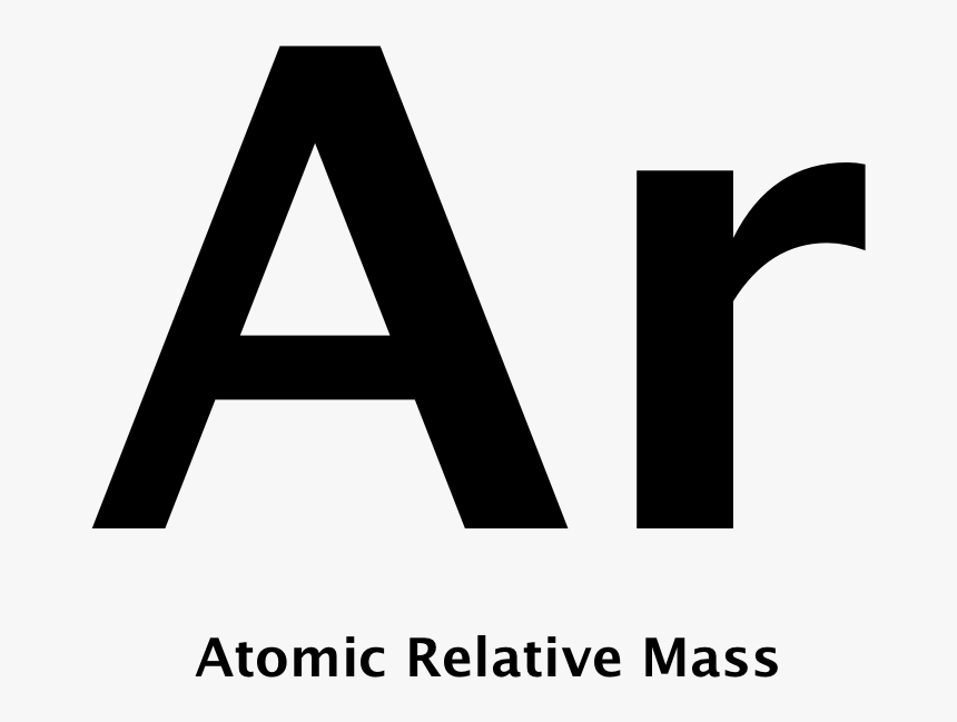 Transparent Atomic Symbol Png - Relative Atomic Mass Symbol, Png Download, Free Download