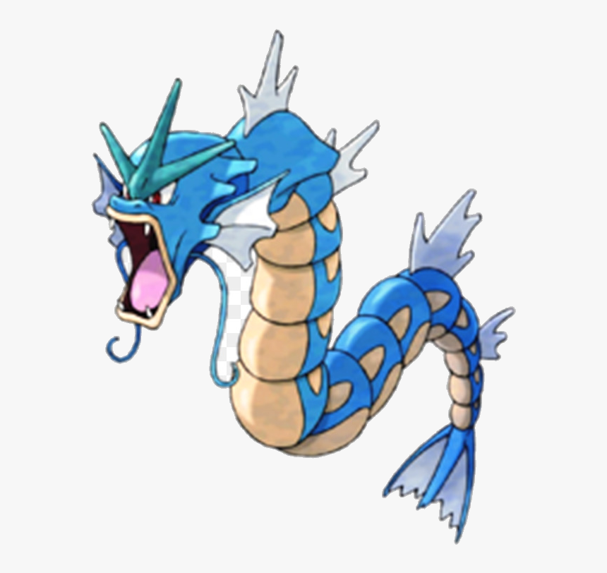 Gyarados Dragon Background Clipart Art Graphics Transparent - Blue Dragon Fish Pokemon, HD Png Download, Free Download