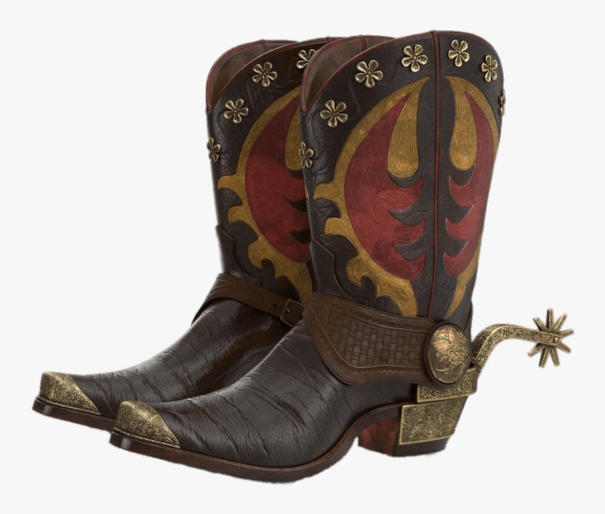Cowboy Boots With Spurs - Boots With Spur Women, HD Png Download, Free Download