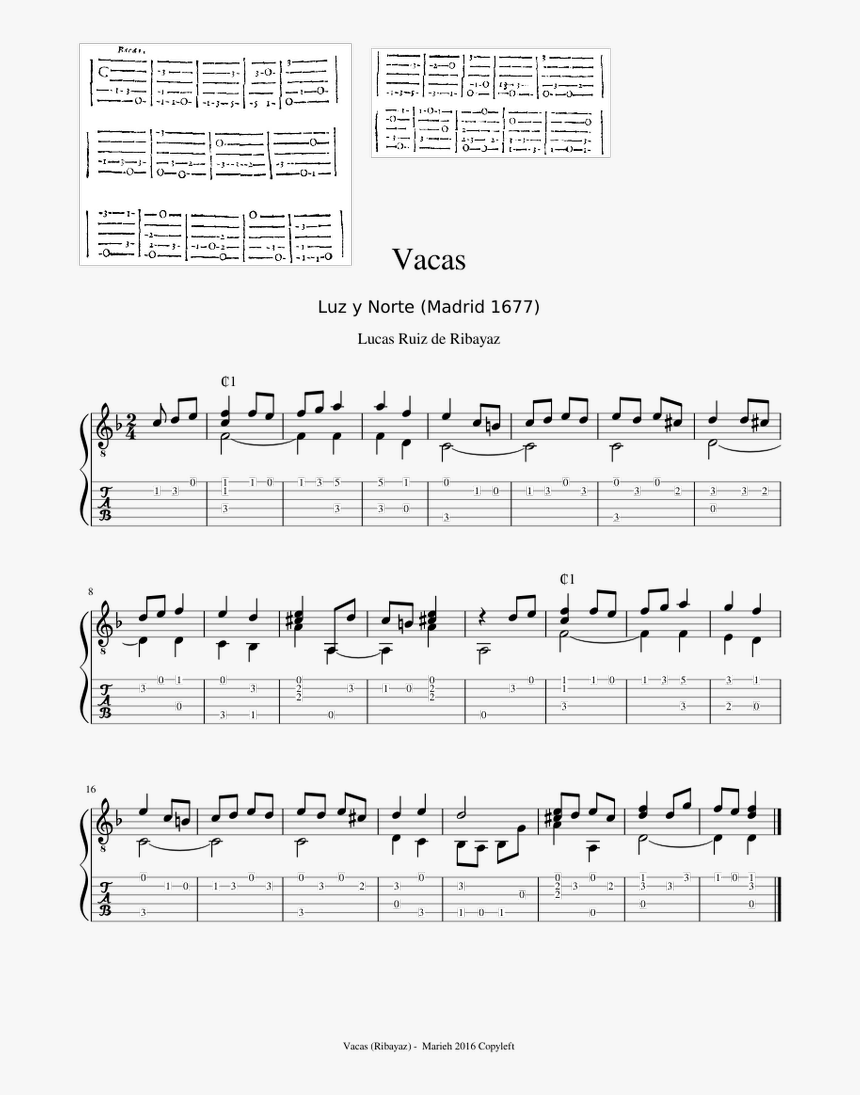 Ribayaz Gaitas Sheet Music, HD Png Download, Free Download