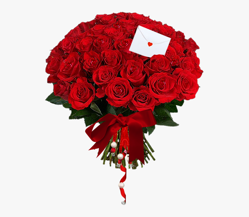 55 Red Roses Bouquet, HD Png Download, Free Download