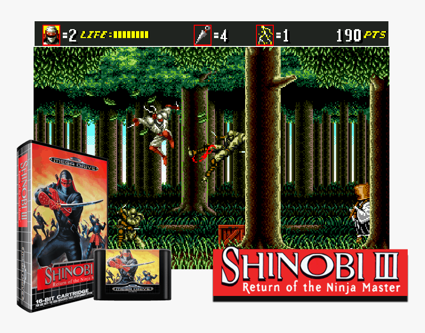 Return Of The Ninja Master [c][ ], 4 Images Mix - Shinobi Iii: Return Of The Ninja Master, HD Png Download, Free Download