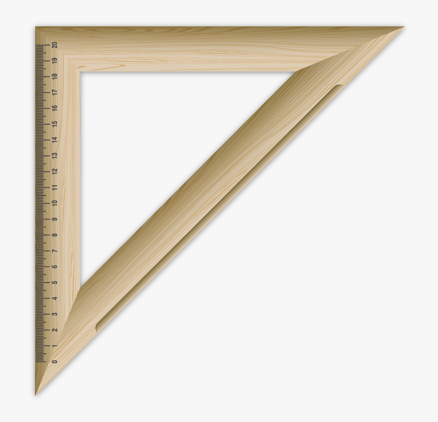 Ruler Type 2 Clipart Png - Wood, Transparent Png, Free Download