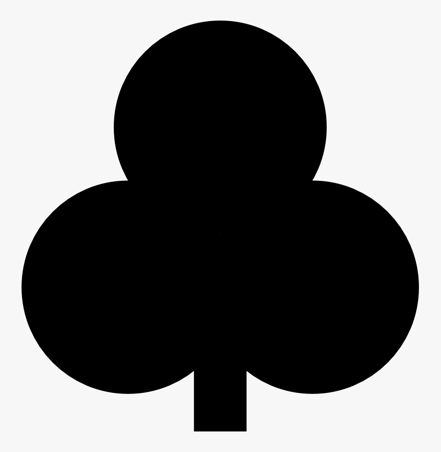 Ancient Clubs Playing Card Symbol - Clover Playing Card Symbol, HD Png Download, Free Download