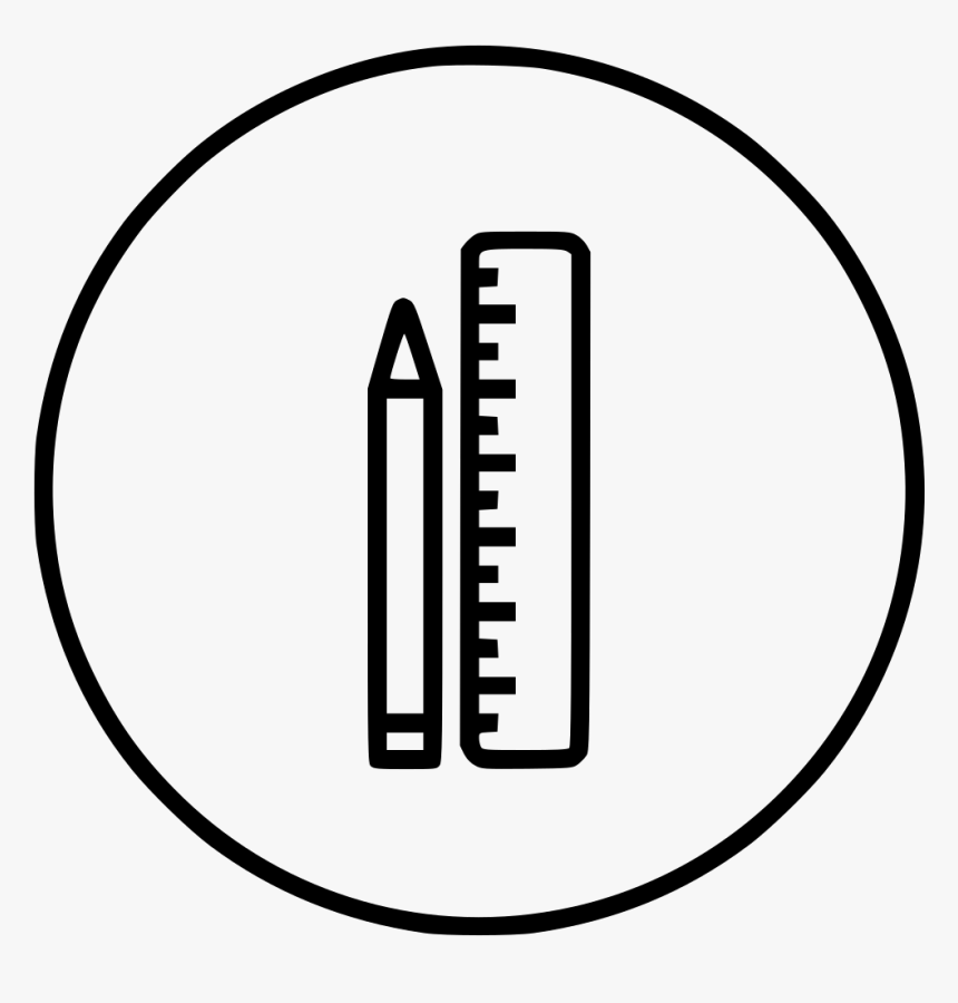 Sketch Free On Dumielauxepices - Outline Picture Of Pen With Measuring Scale, HD Png Download, Free Download