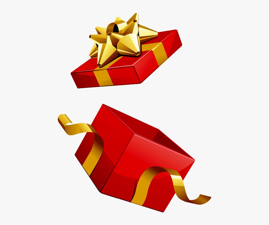 Present Clipart Opened - Opened Gift Box Png, Transparent Png, Free Download