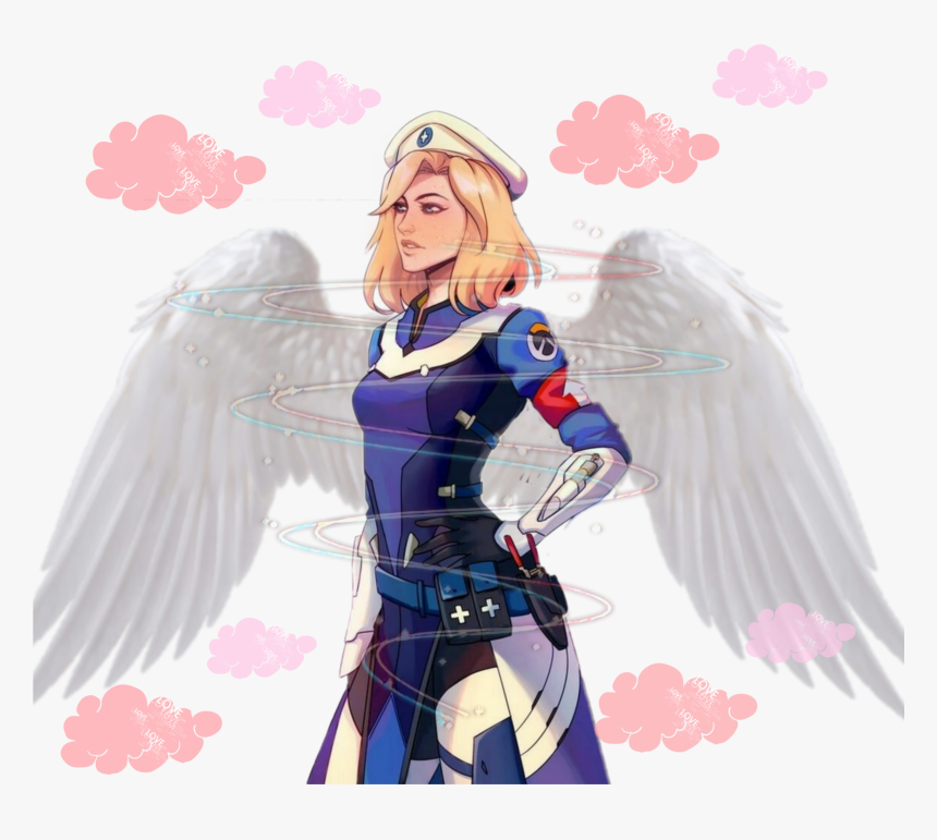 #mercy #overwatch #wings #angel - Cartoon, HD Png Download, Free Download
