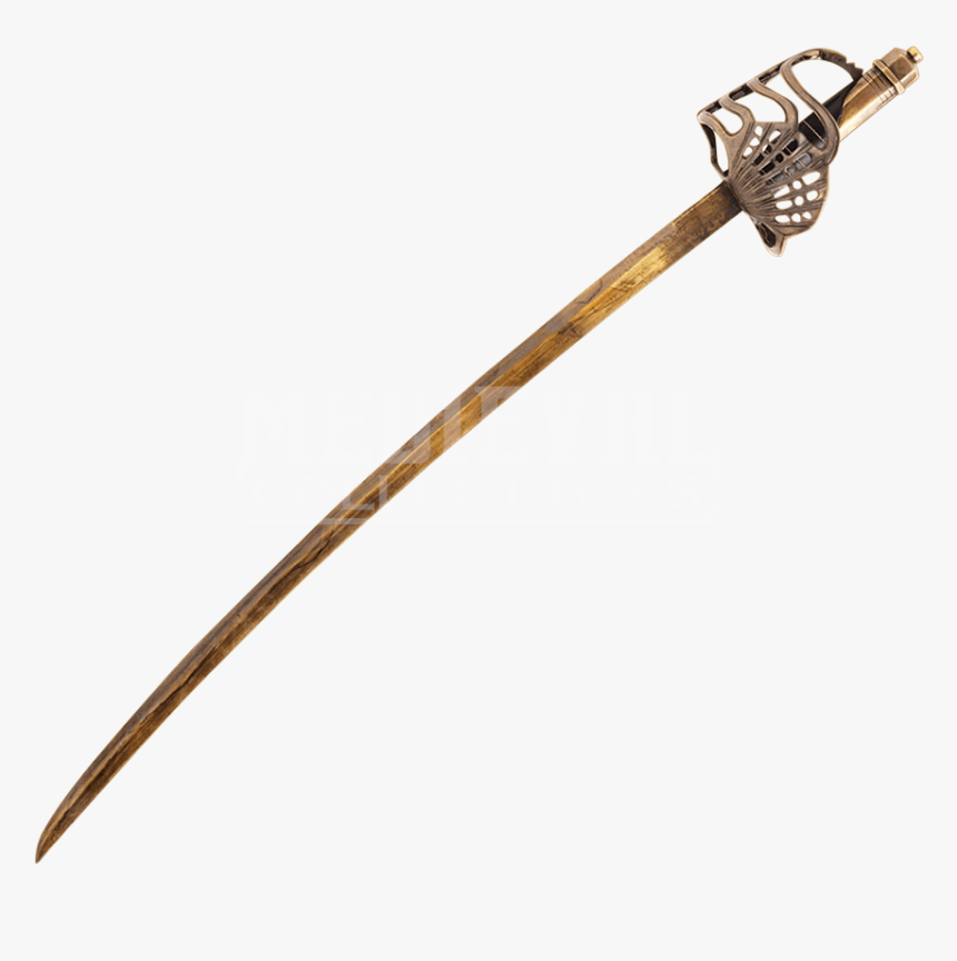 Transparent Medieval Sword Clipart - Gold Cutlass Sword, HD Png Download, Free Download