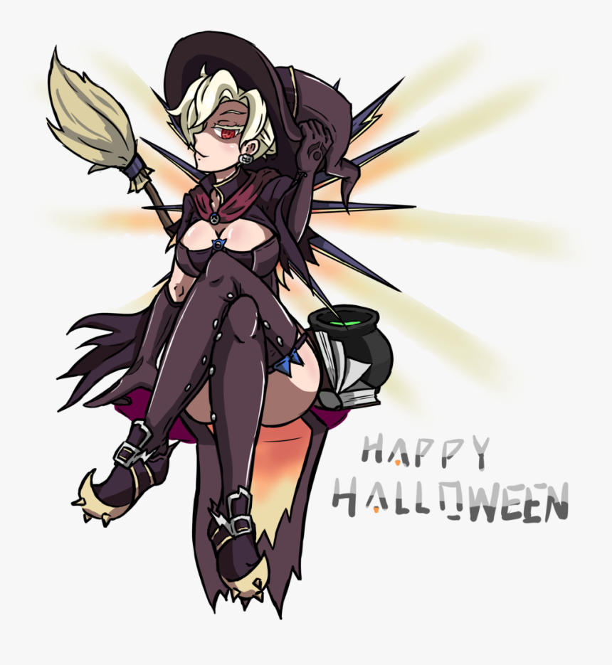 Hallween Fictional Character Human Hair Color Anime - Overwatch The Witch Spray, HD Png Download, Free Download