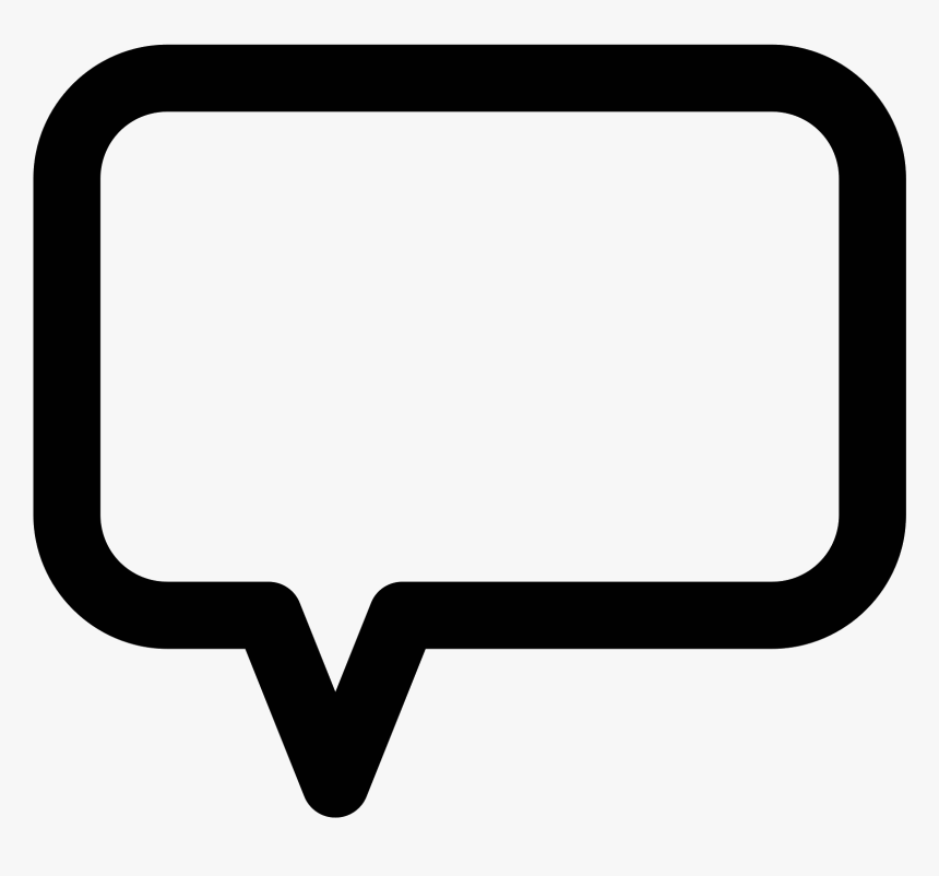 Vector Rectangle Speech Bubble Banner Royalty Free - Vector Comment Facebook Png, Transparent Png, Free Download