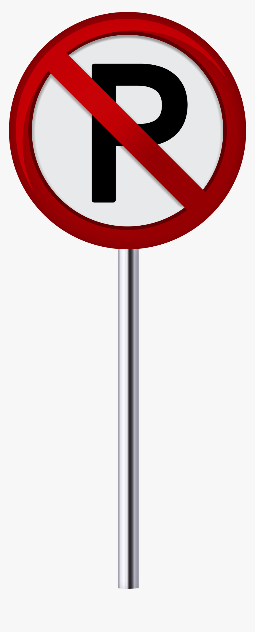 No Parking Sign Png Clip Art - No Parking Sign Cartoon, Transparent Png, Free Download