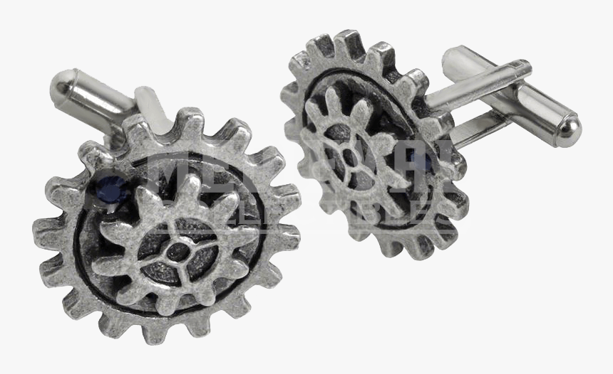 Empire Spur Gear Steampunk Cufflinks Cufflink - Gear, HD Png Download, Free Download