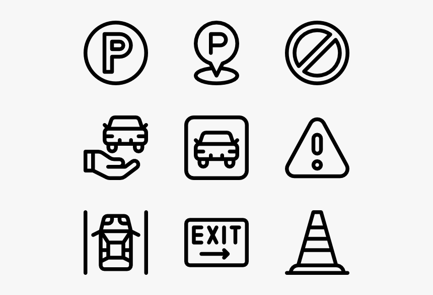 Parking - Graphic Design Icon Vector, HD Png Download, Free Download