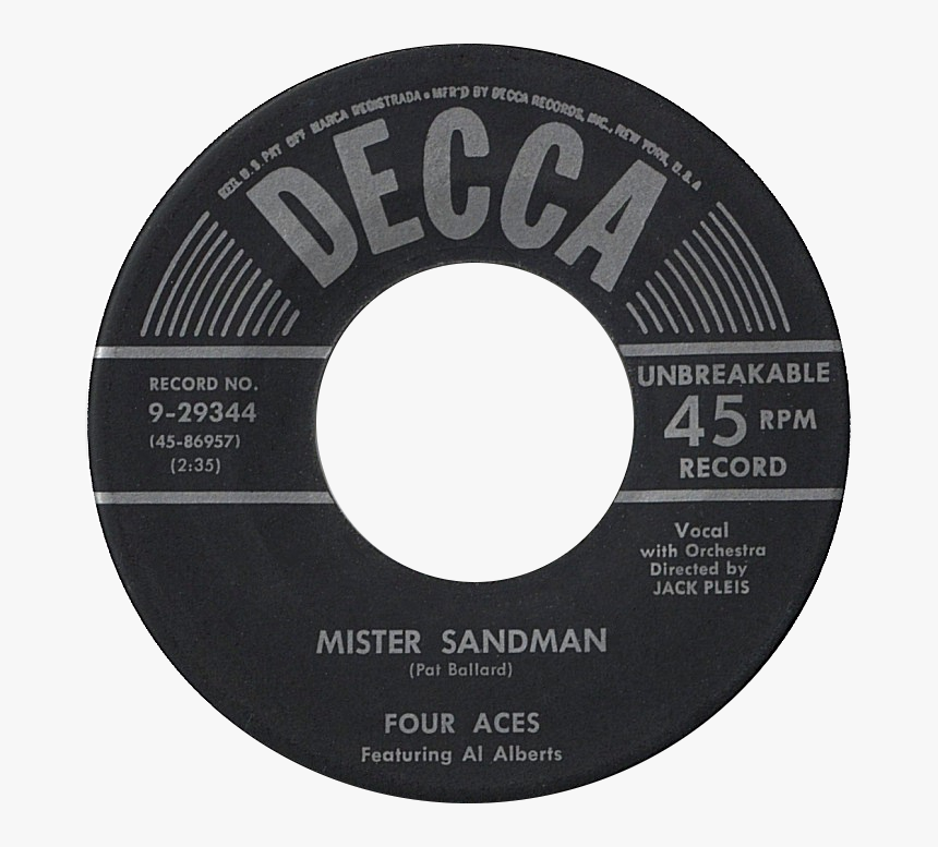 Mister Sandman By The Four Aces Featuring Al Alberts - Bill Haley & His Comets Two Hound Dogs, HD Png Download, Free Download