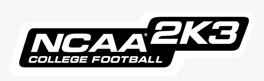 Ncaa 2k3 College Football Logo Black And White, HD Png Download, Free Download