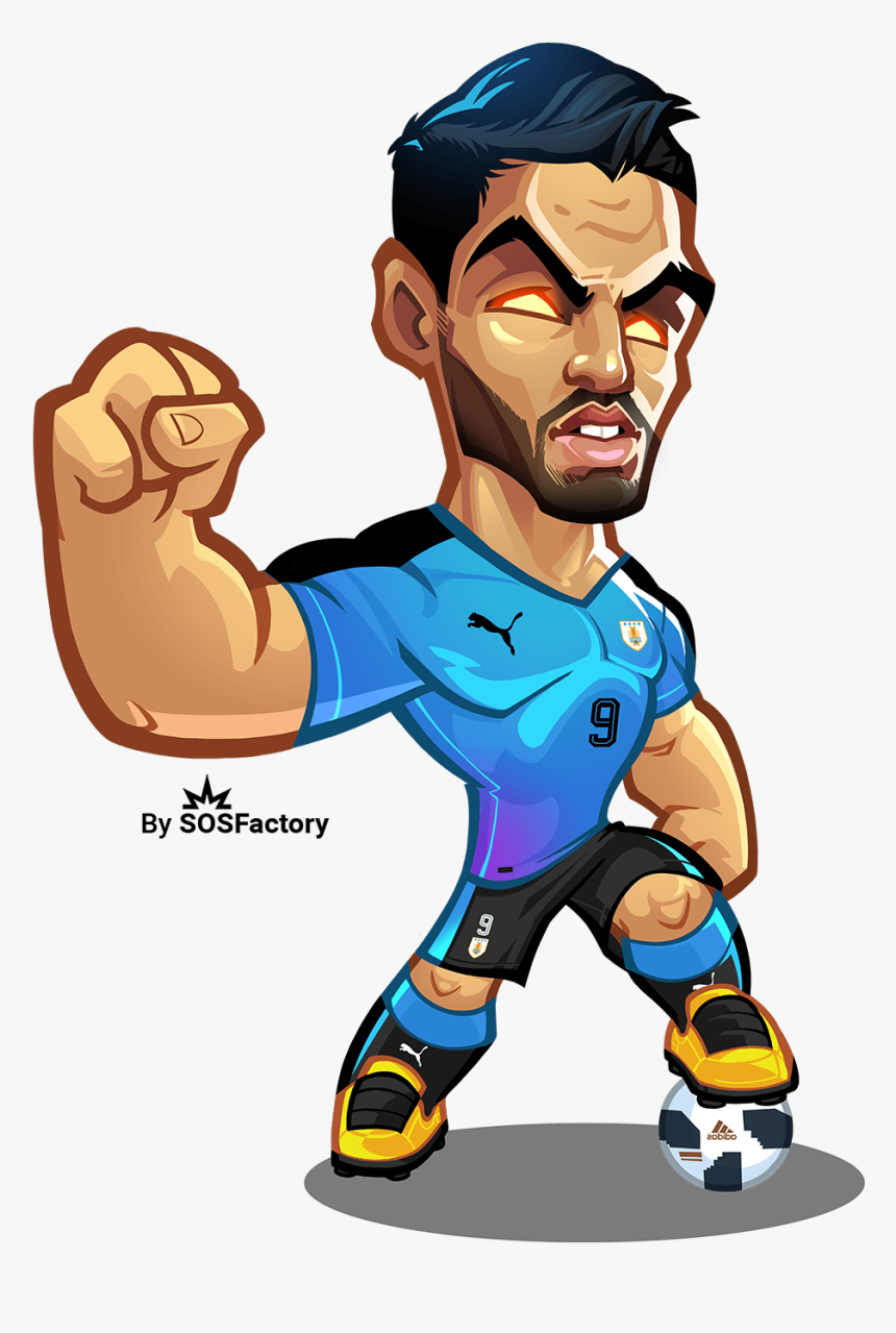 Drawing Messi Neymar Jr - Suarez Caricature Png, Transparent Png, Free Download