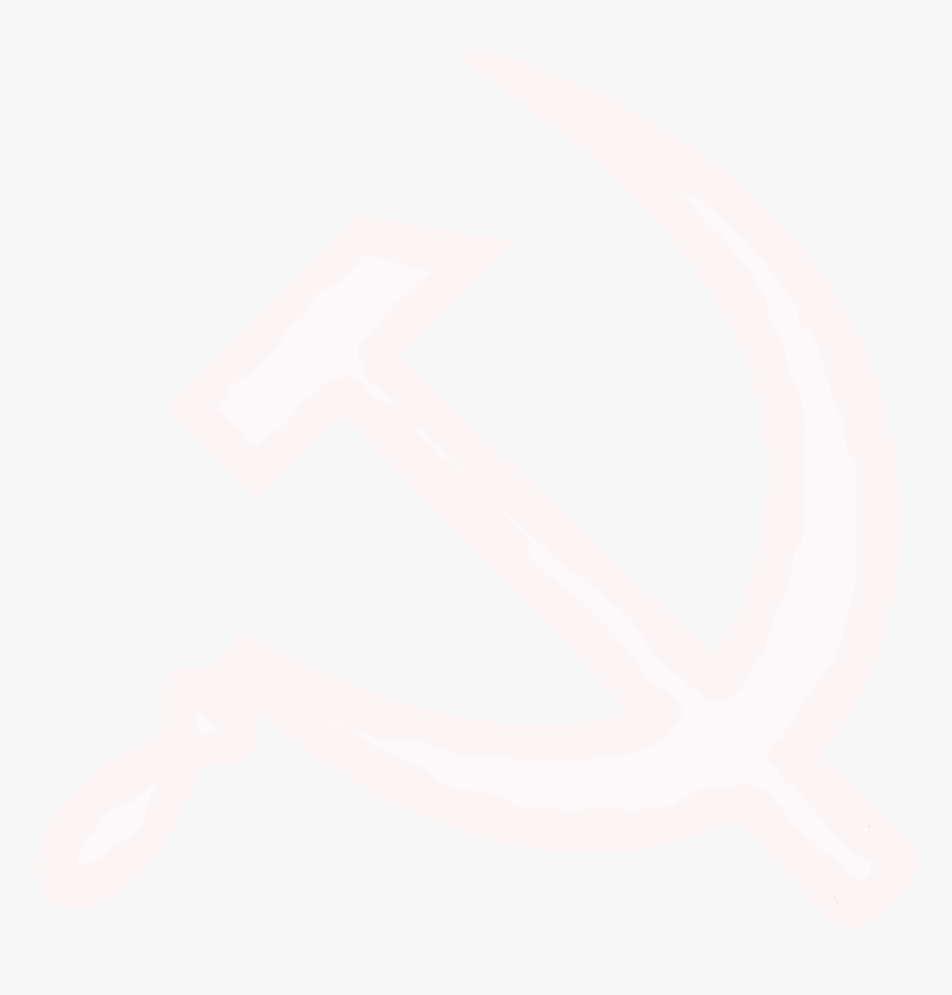 White Hammer And Sickle Svg - White Hammer And Sickle Transparent, HD Png Download, Free Download