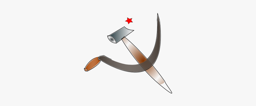 Sickle, Hammer And Red Star Vector Image - Blade, HD Png Download, Free Download