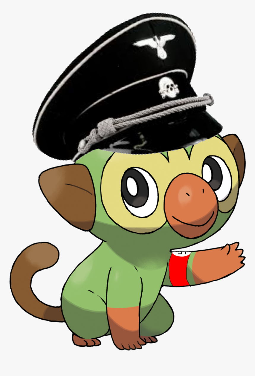 Nazi Cap Png - Pokemon Gen 8 Grookey, Transparent Png, Free Download