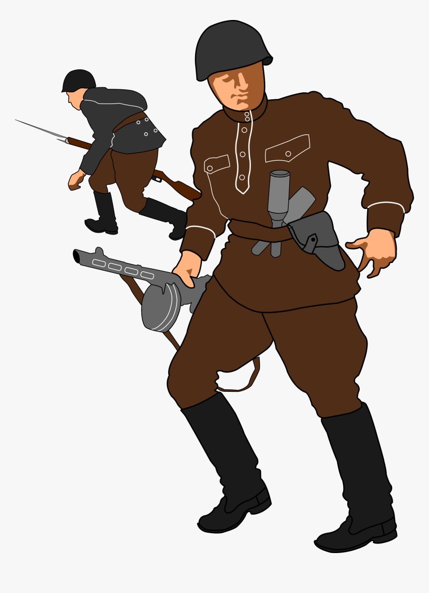 Army, Communist, Red, Russia, Soldier, Soviet Union - Soviet Soldier Clipart, HD Png Download, Free Download