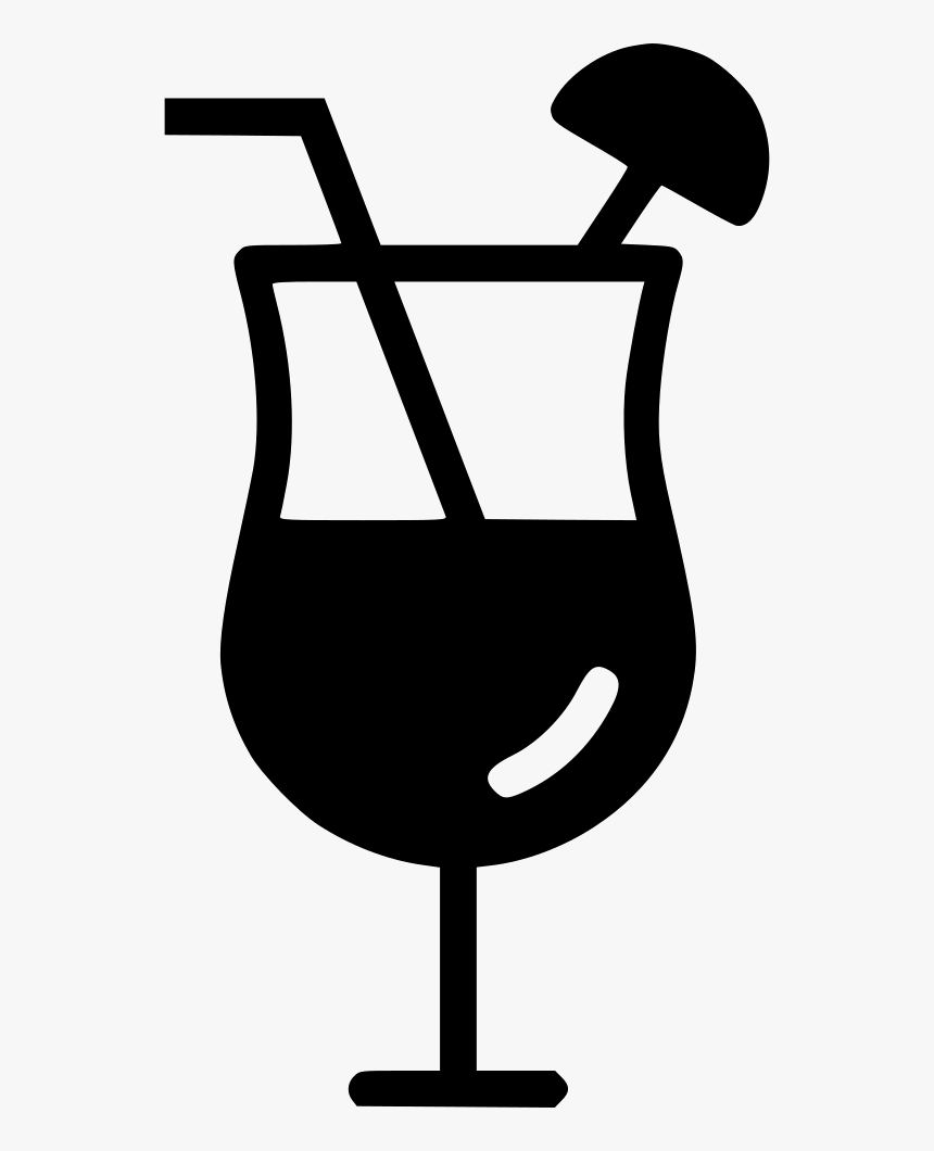 Png File Svg - Cocktail Clipart Black And White, Transparent Png, Free Download