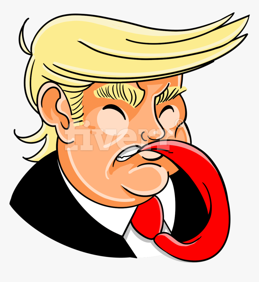 Draw President Donald Trump - Drawing Cartoon Easy Donald Trump, HD Png Download, Free Download