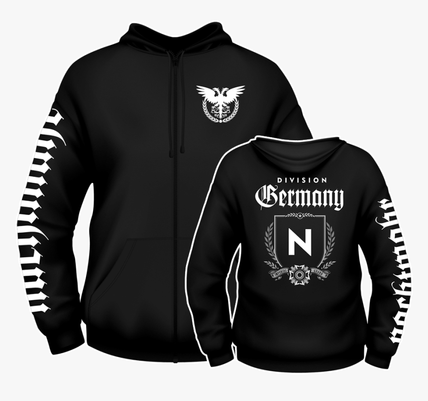Zip-up Hoody Nachtmahr "division Germany" - Hoodie, HD Png Download, Free Download