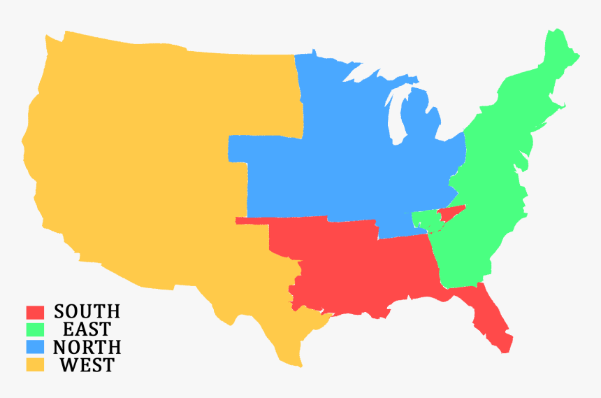 Transparent United States Map Clipart - United States Map Transparent Background, HD Png Download, Free Download