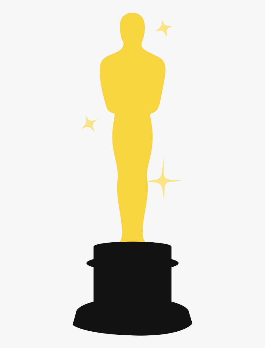 Good Clipart Academic Award - Oscars Trophy Template, HD Png Download, Free Download