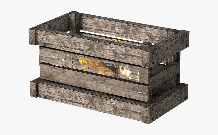 Wooden Crate Side View - Old Wooden Crate Png, Transparent Png, Free Download