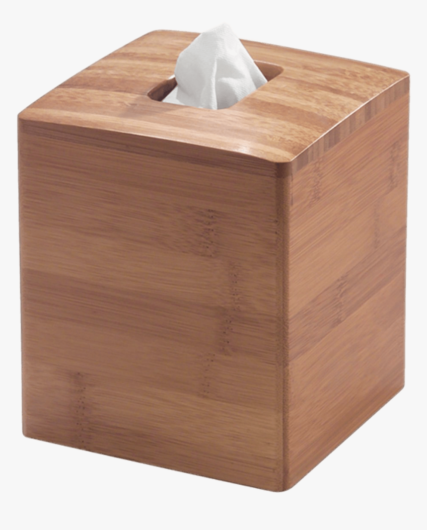 Facial Tissues Cube Box Wood - Toilet Paper Holder Box, HD Png Download, Free Download