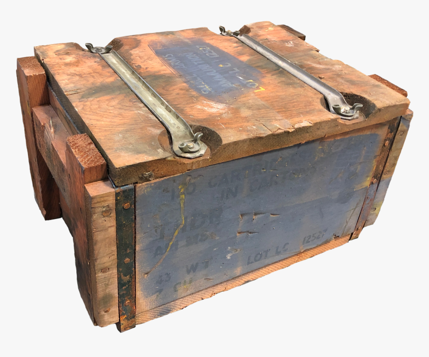 Wooden 50 Cal Ammo Box - 50 Caliber Ammunition Crate, HD Png Download, Free Download