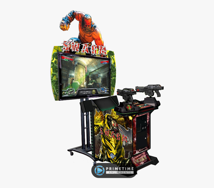 The Swarm Video Shooting Game By Globalvr - Alien Arcade Shooting Game, HD Png Download, Free Download