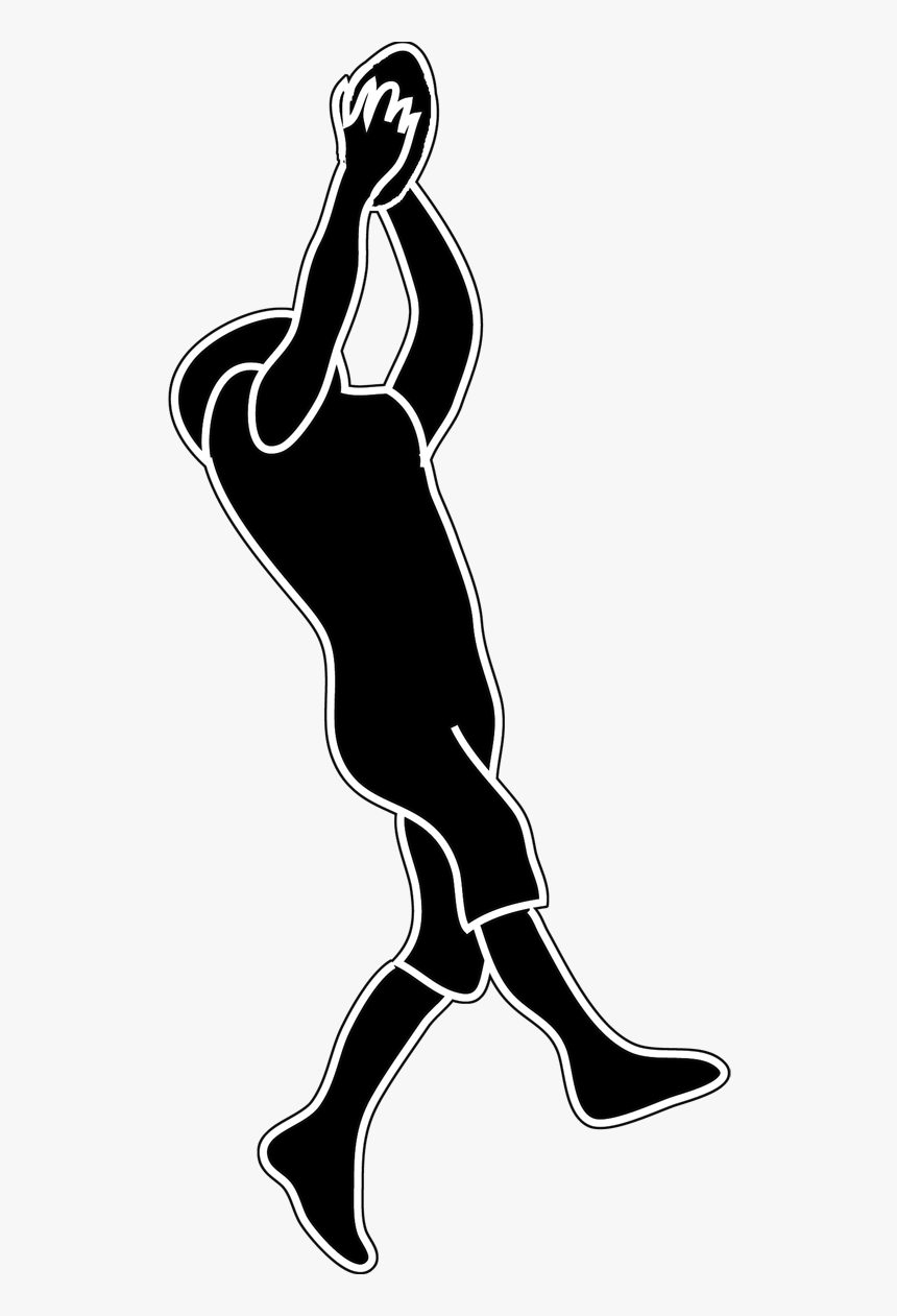 Goodwin College Student News Men"and Women"flag Football - Silhouette Football Player Transparent, HD Png Download, Free Download