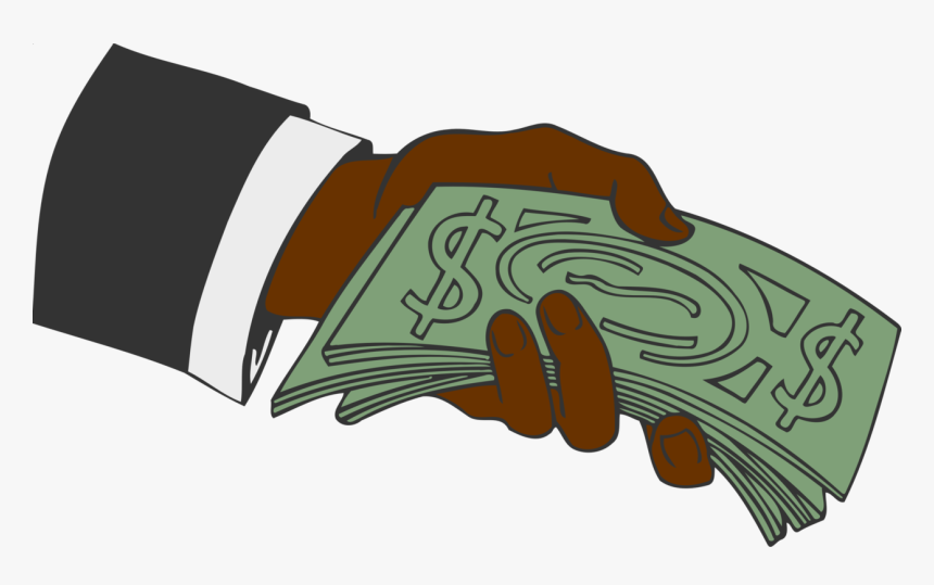 Hand,headgear,money - Money In Hand Clipart, HD Png Download, Free Download